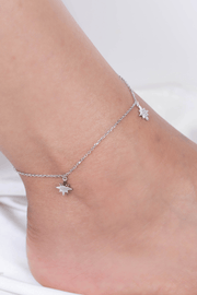 Zircon & Plain North Star Anklet