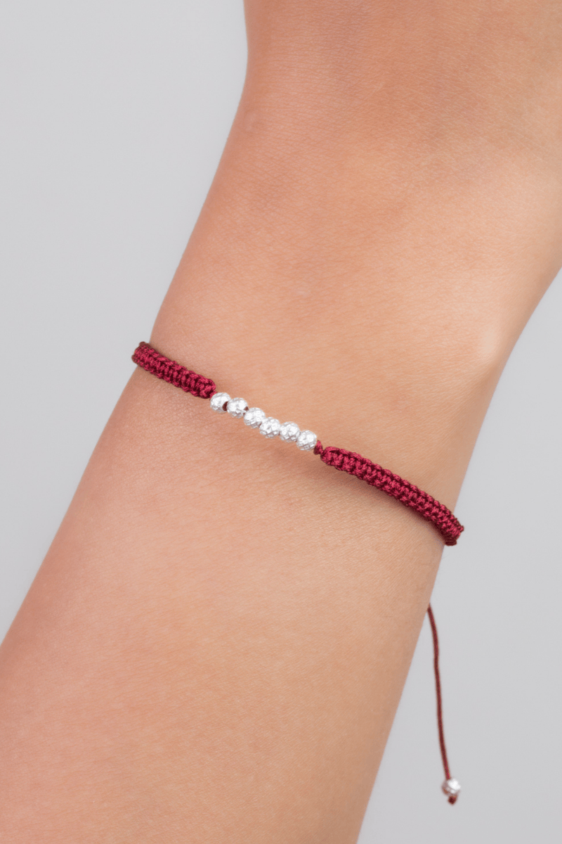 Balls Bracelet (maroon)