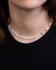 Pearl and pink stones nec