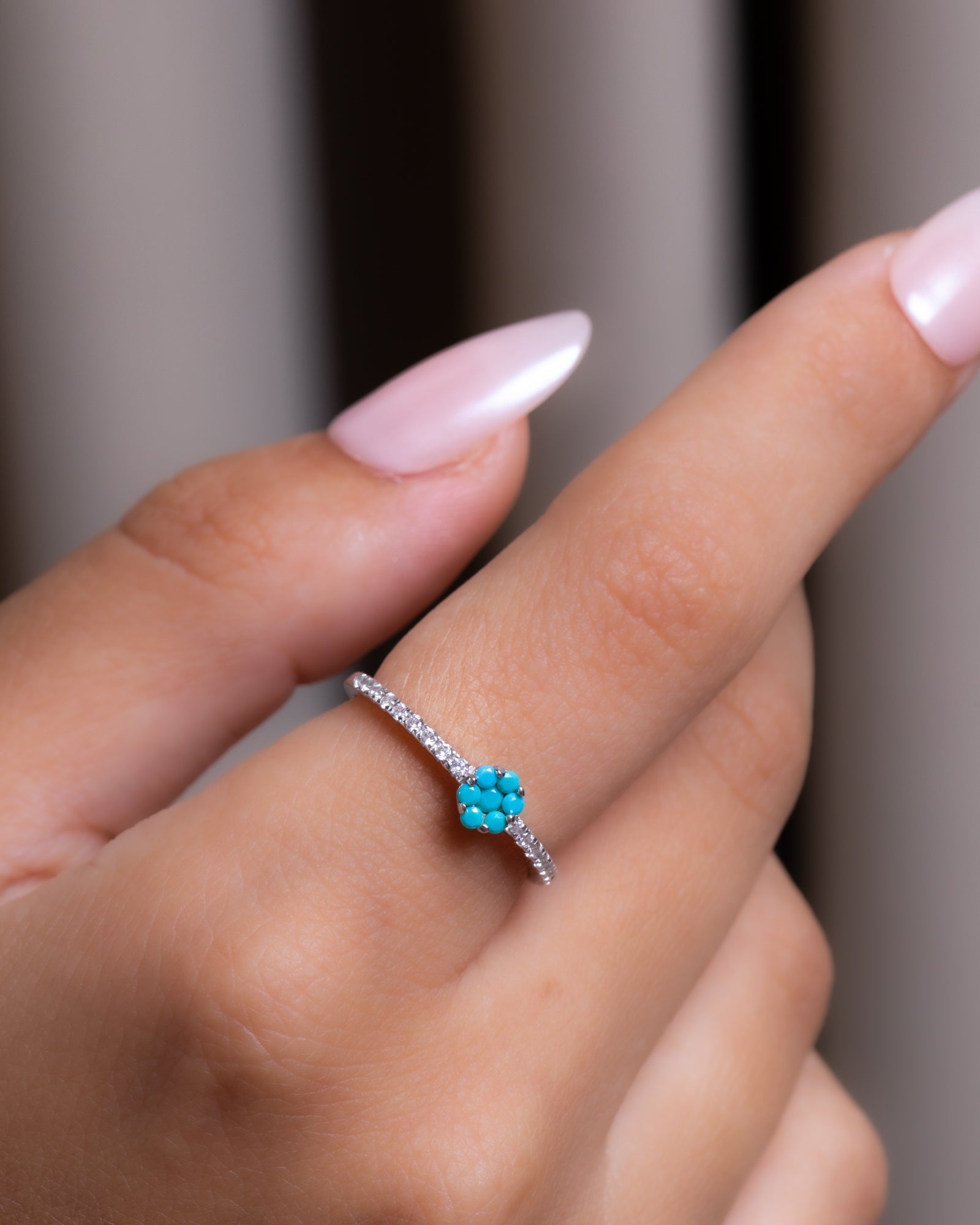 Zircon (097) Turquoise Ring