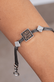 Square Makank Fl Qalb Rose Gold Bracelet