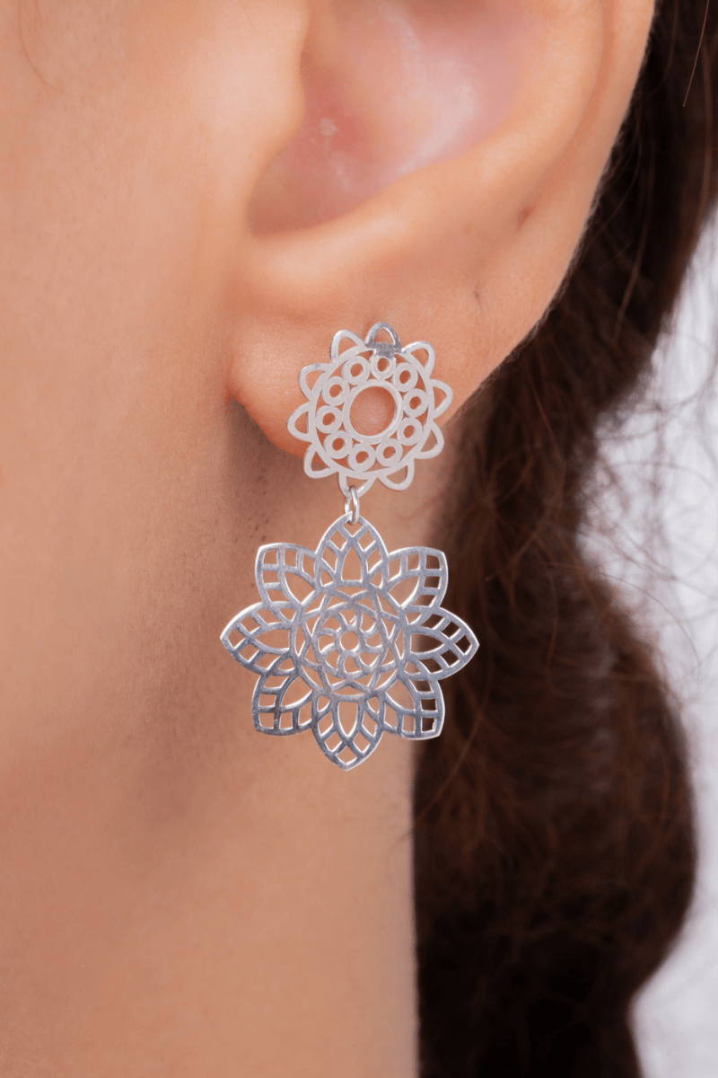 Tex Flower Earring