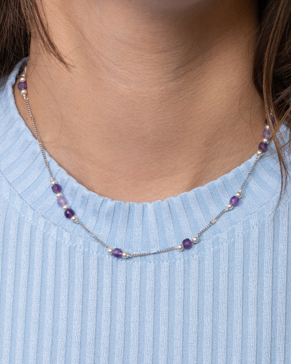 Amethyst Italian Necklace