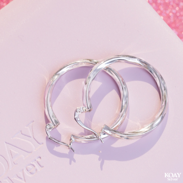 Wave Hoop Earring
