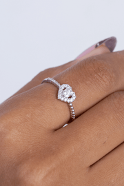 Zircon Heart (010) Ring