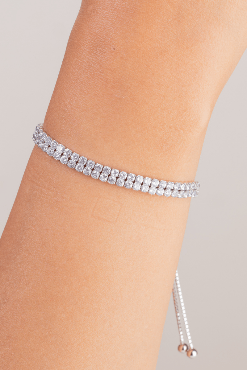 Zircon Tennis Double Layer Bracelet