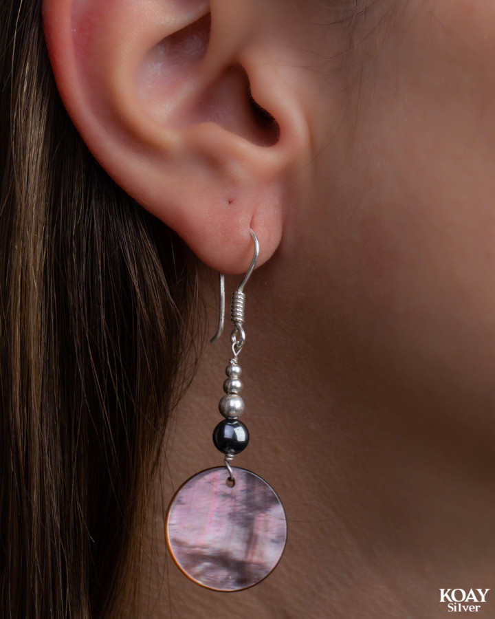 Brown Sadaf Earring
