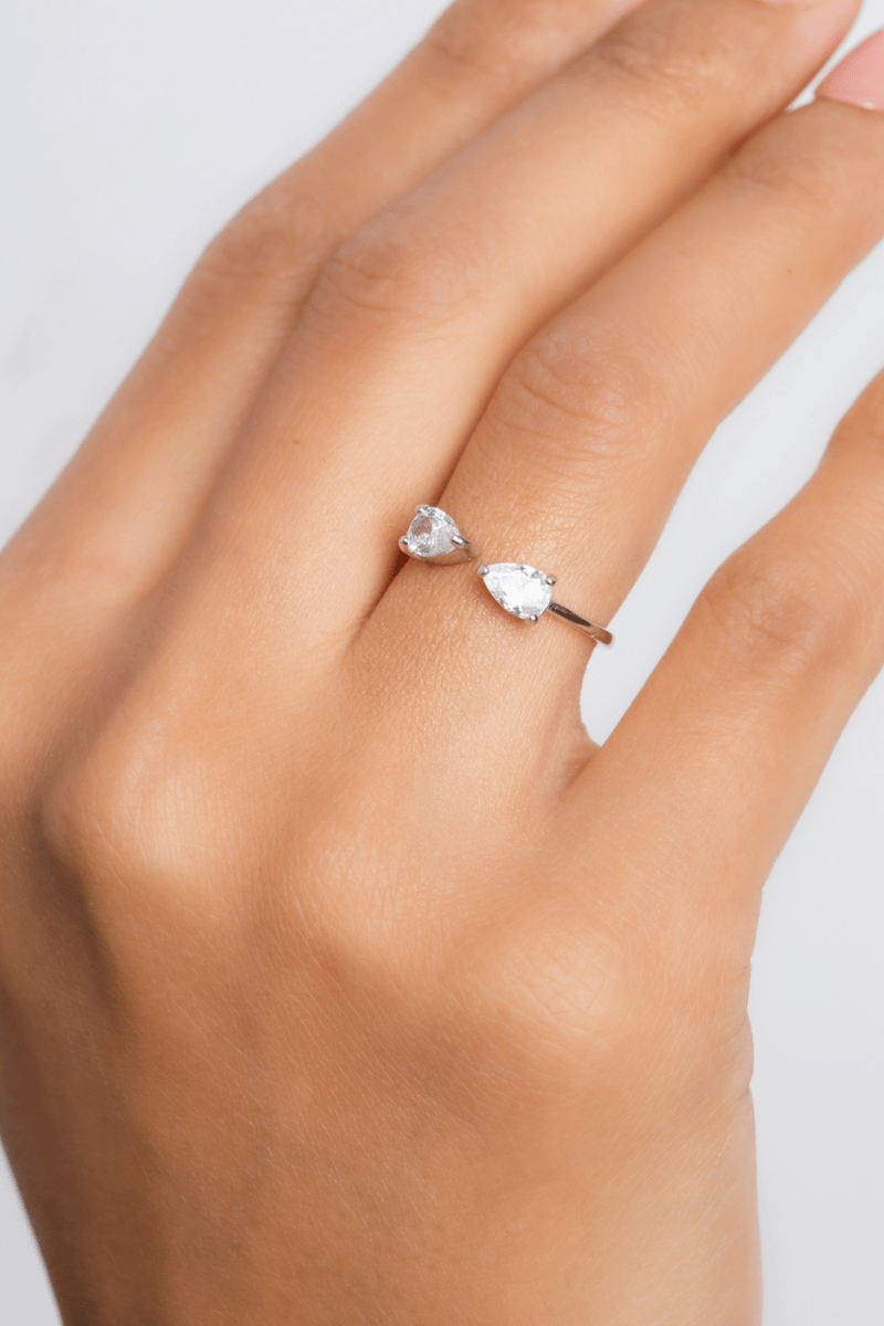 Zircon Double Oval Ring