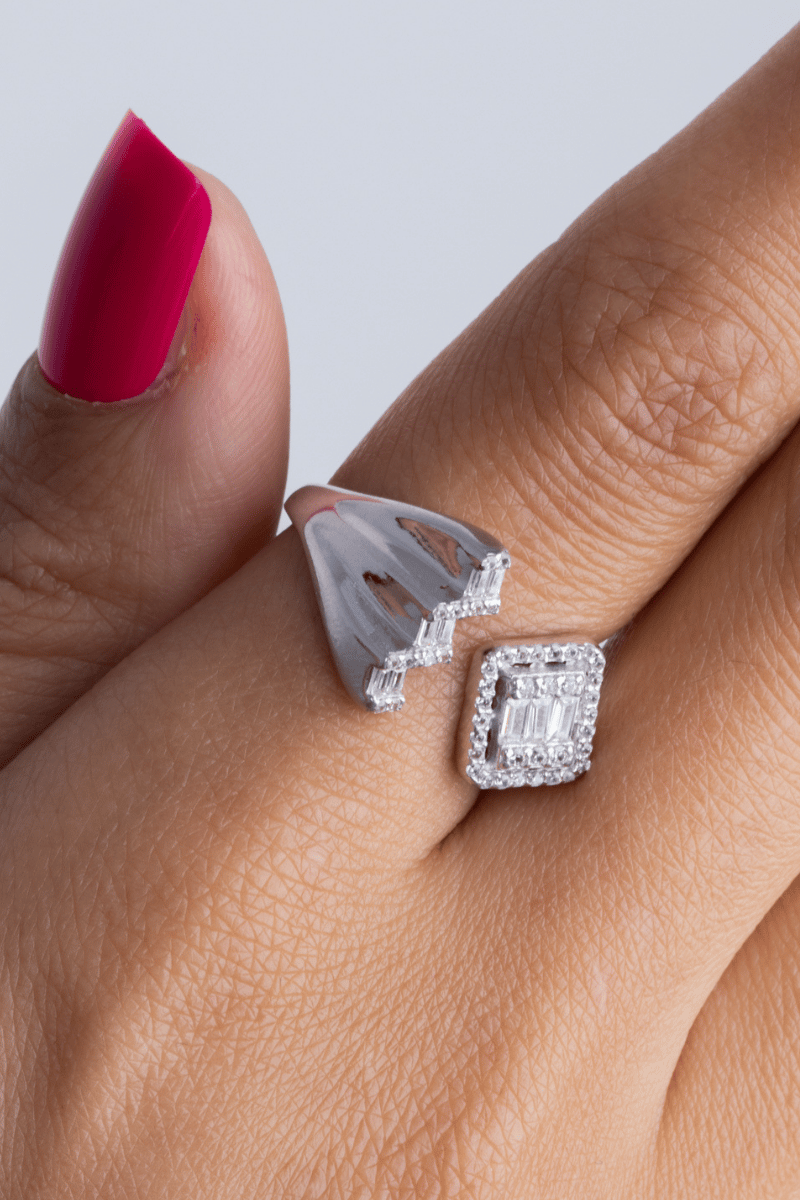Zircon Diamond (02) Ring