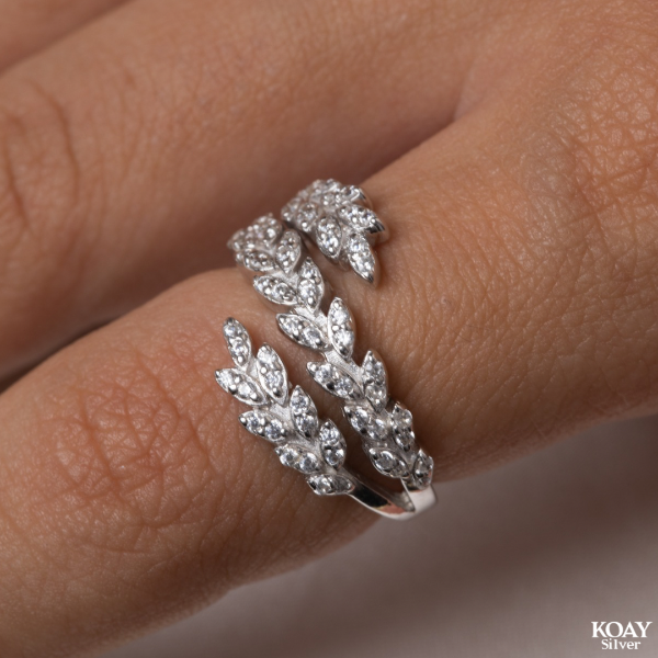 Zircon Leaf (02) Ring