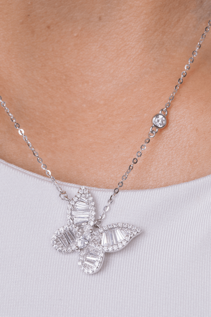 Zircon Butterfly (07) Necklace