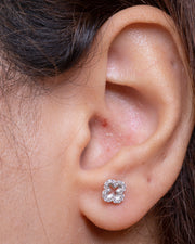 Zircon Flower (013) Earring