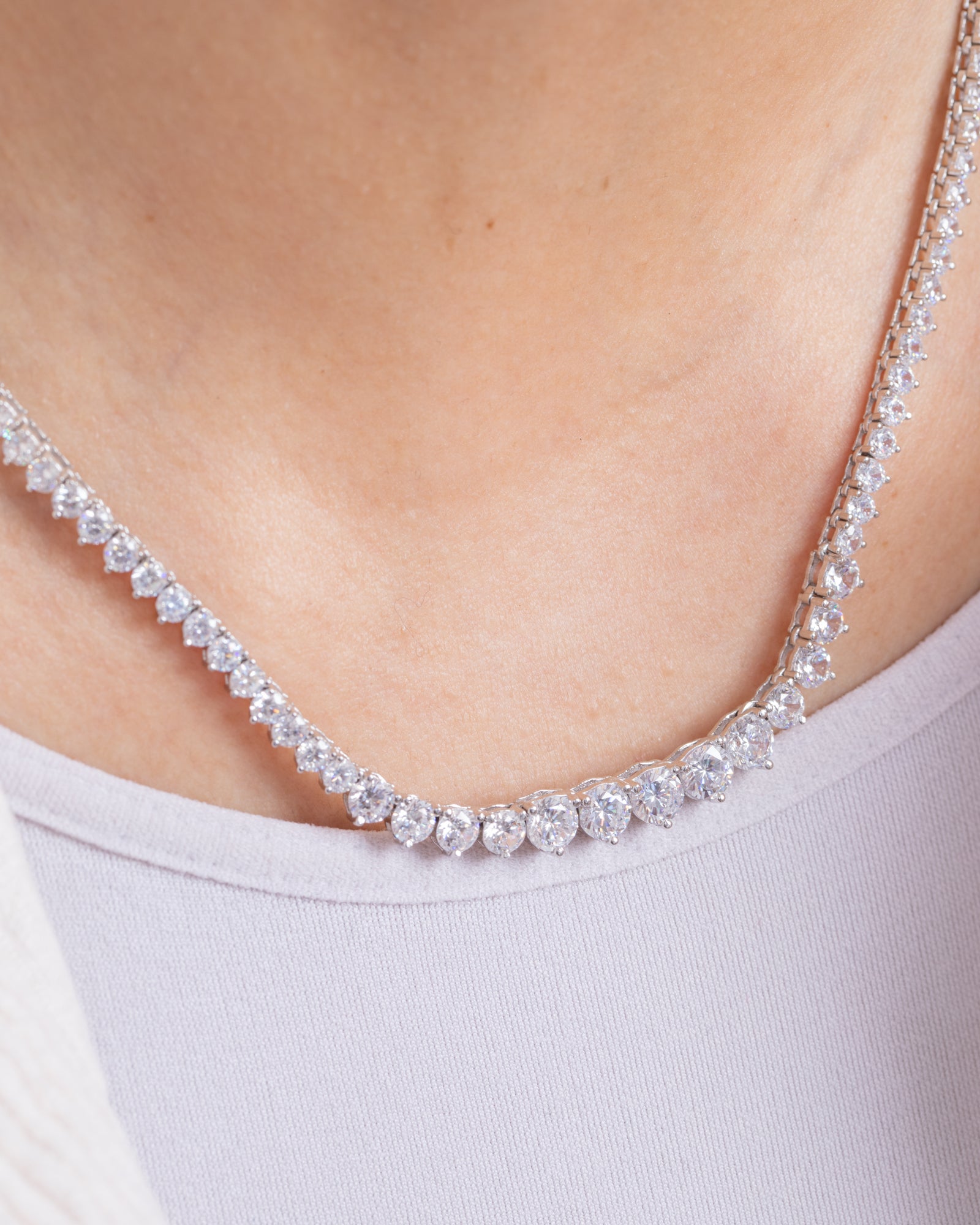 Zircon Tennis (05) Necklace