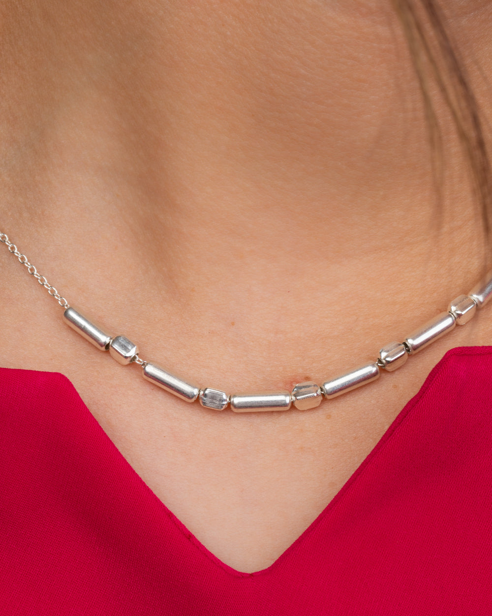 Square & Silver TS Necklace