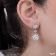 Zircon Flowers (01) Earring