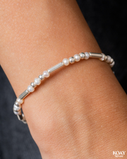 Pearls and Silver TS Bracelet