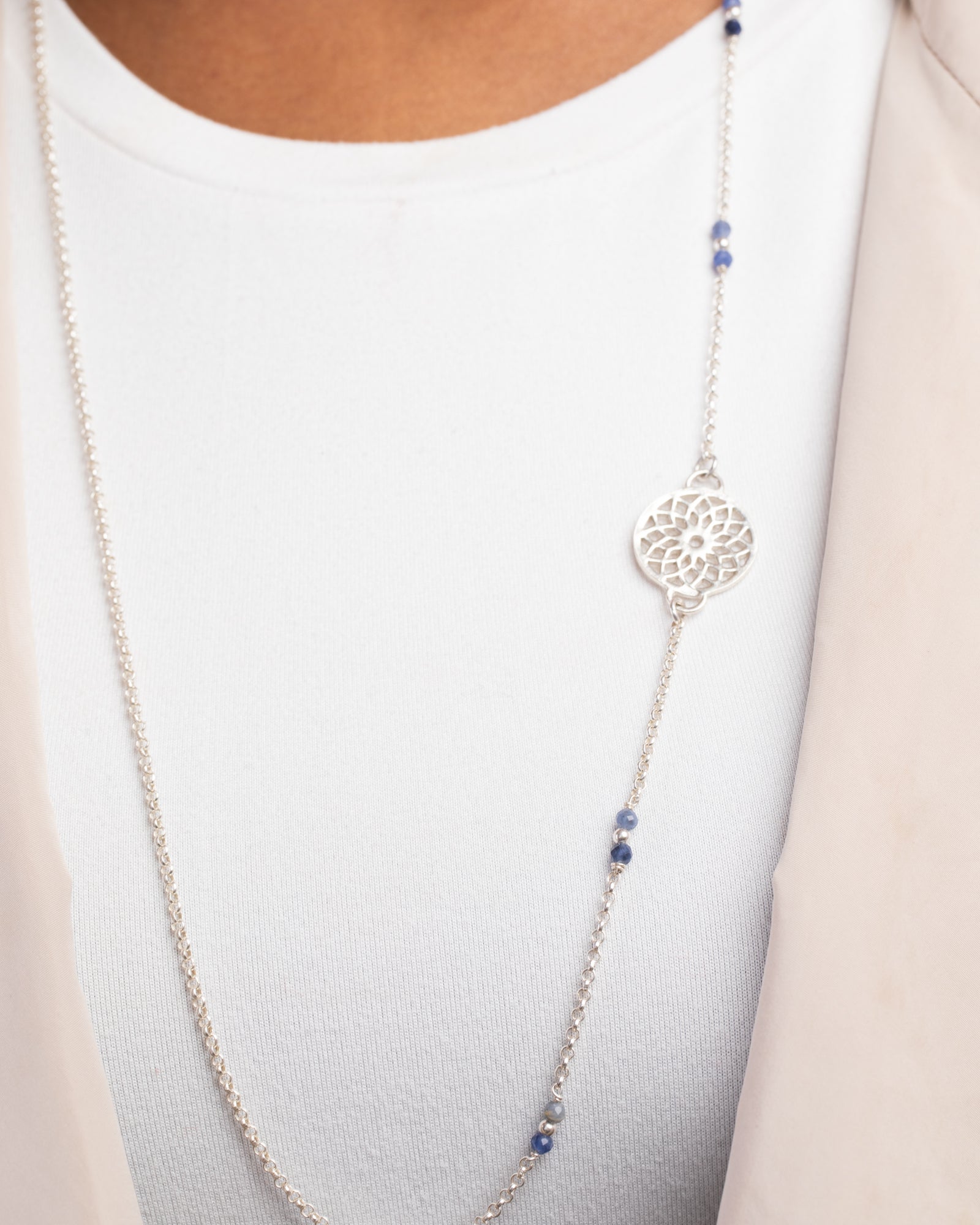 Sodalite Circle Necklace