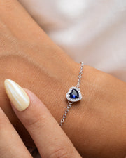 Blue Heart Zircon (02) Bracelet