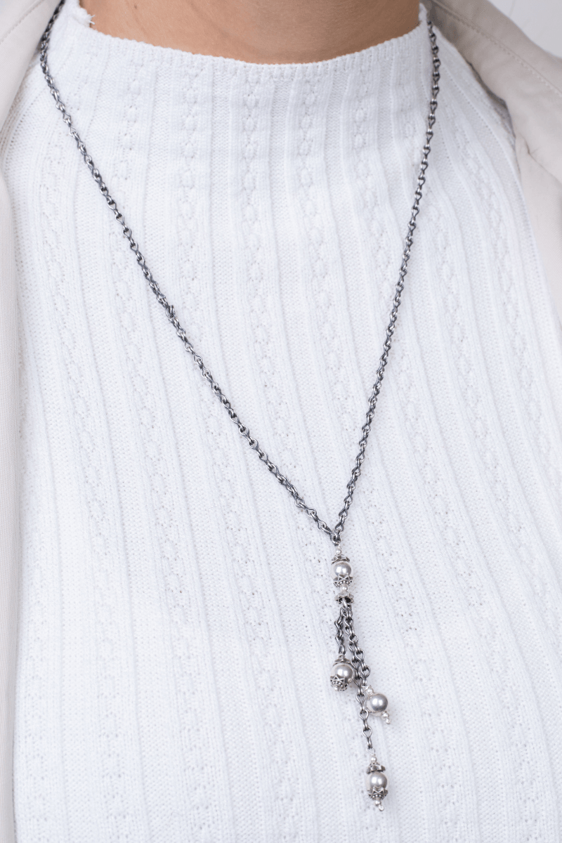 Balls and Arabic chain Necklace