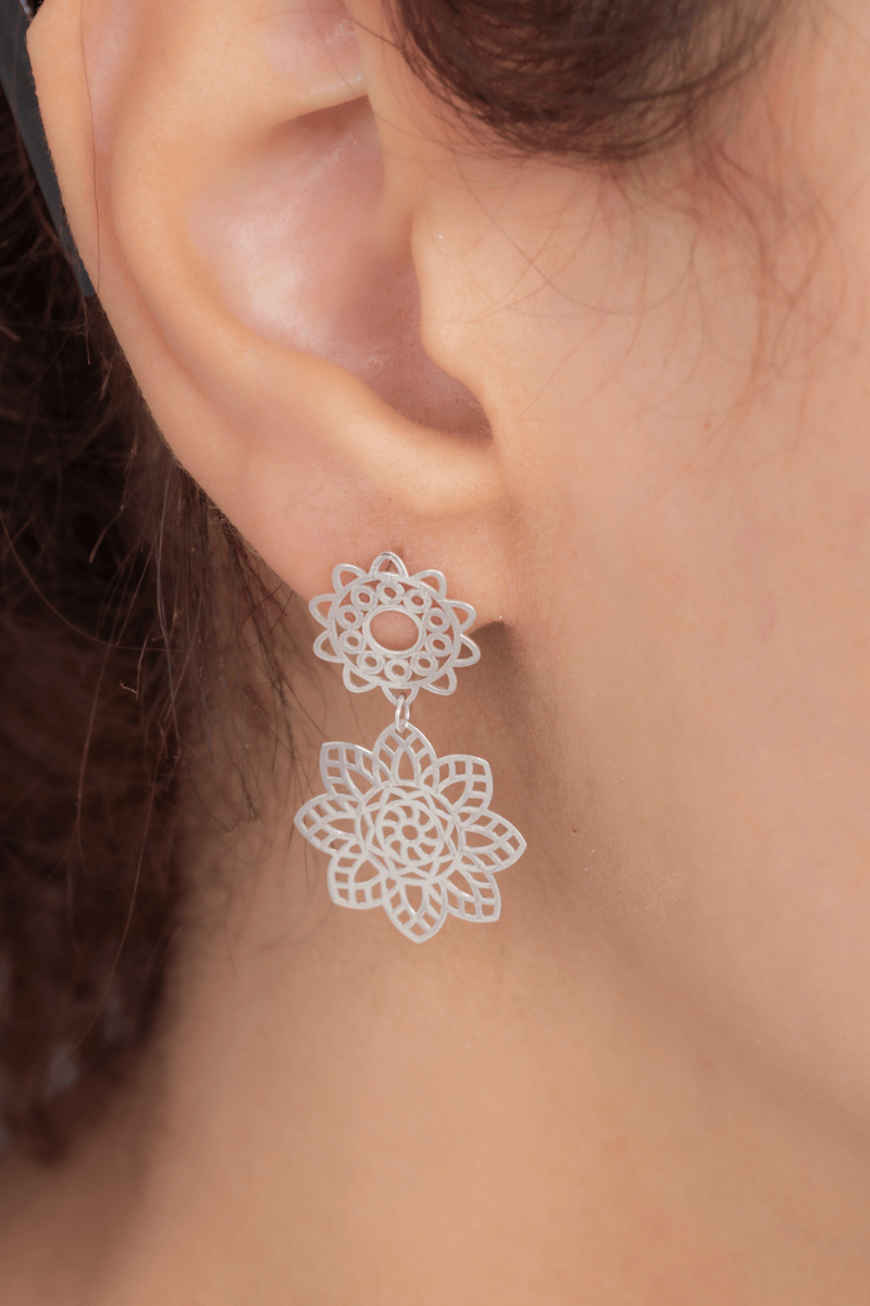 Tex Flower Earring