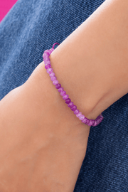 Violet Jad Stone Bracelet