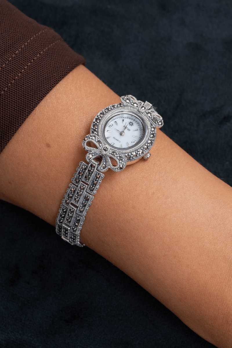 Vintage Marcasite Bow Watch