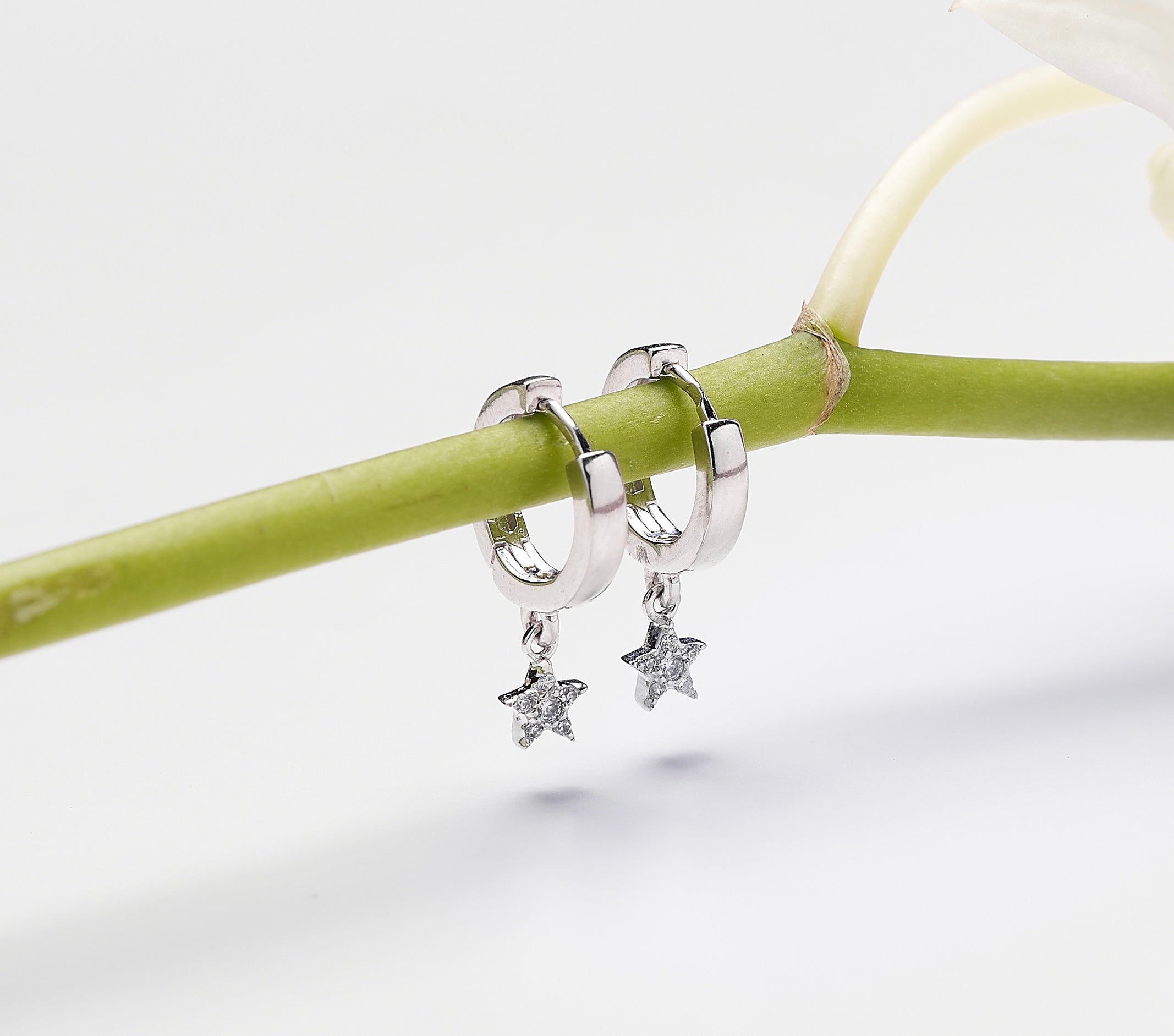 Zircon Star Hoop (01) E