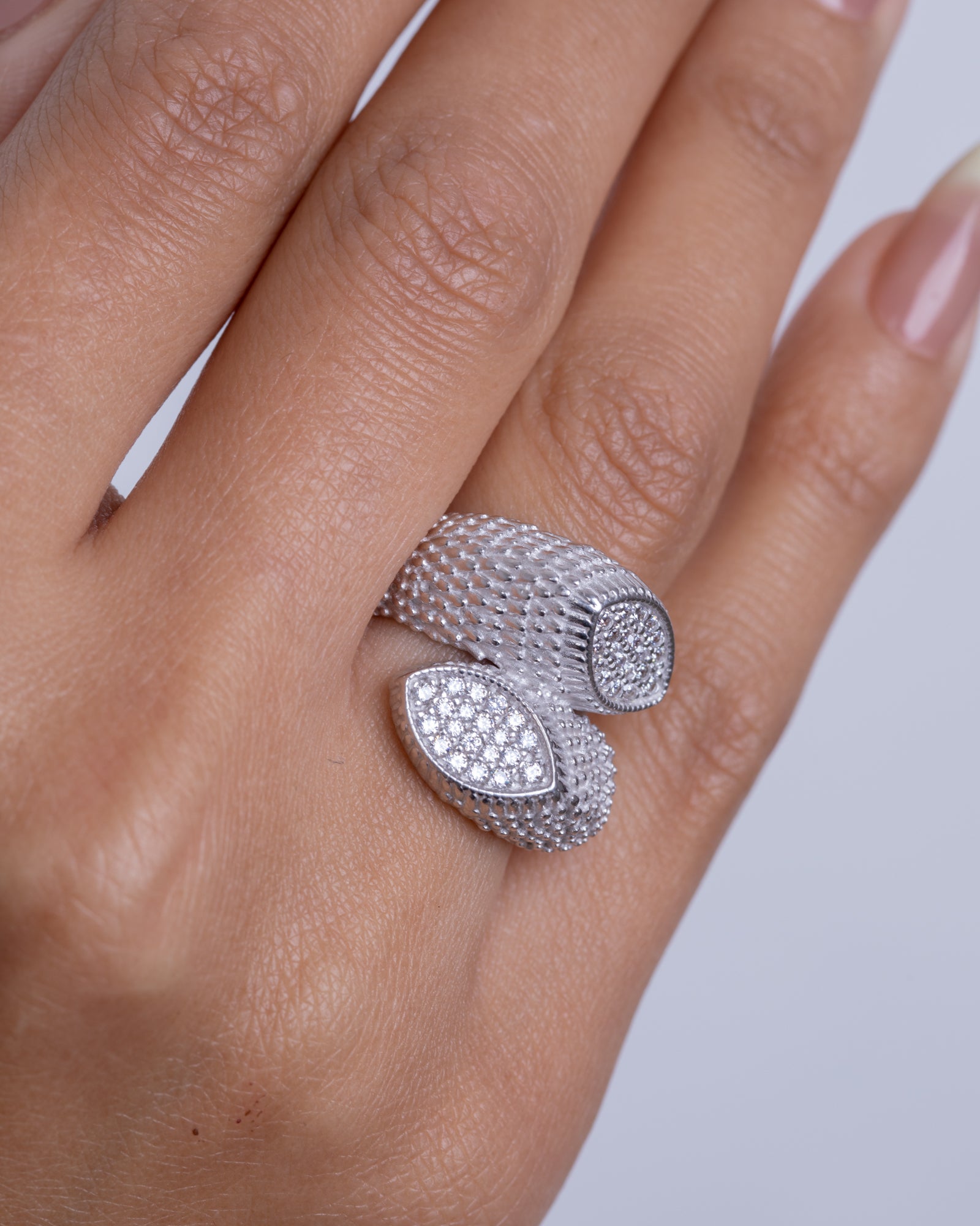 Zircon Double Oval (01) Ring