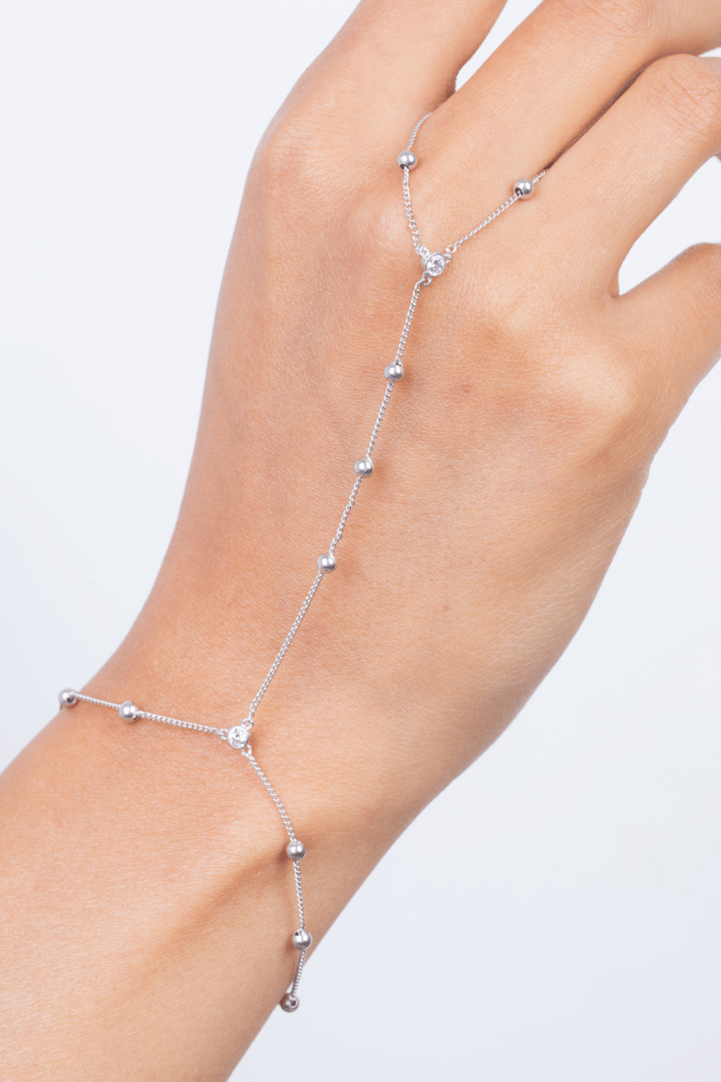 Zircon & Ball Handchain