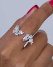 Zircon Two Butterfly (01) Ring