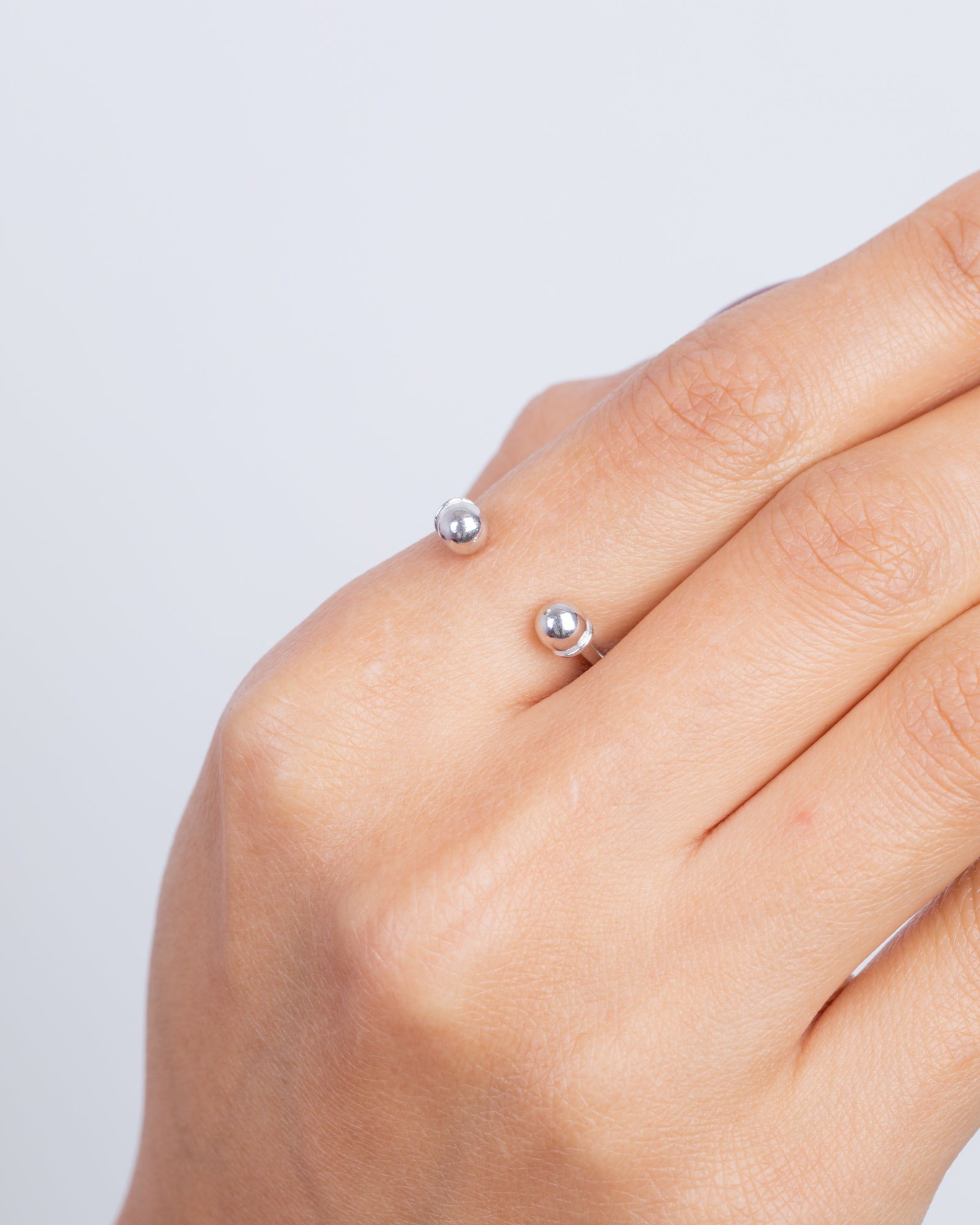 Plain Double Balls Ring