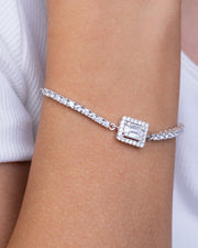 Tennis Square Bracelet