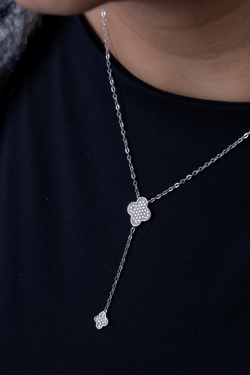 Zircon Flower (04) Necklace