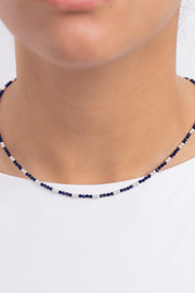 small navy stones Necklace