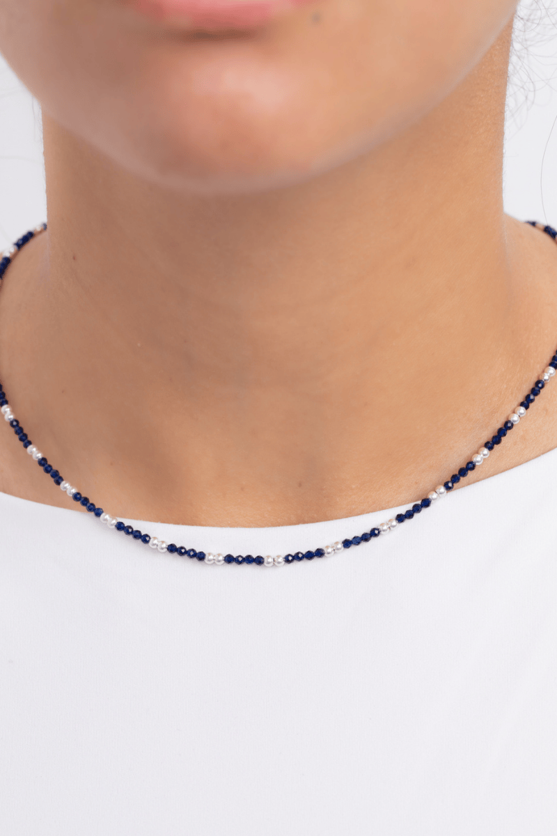 small navy stones Necklace