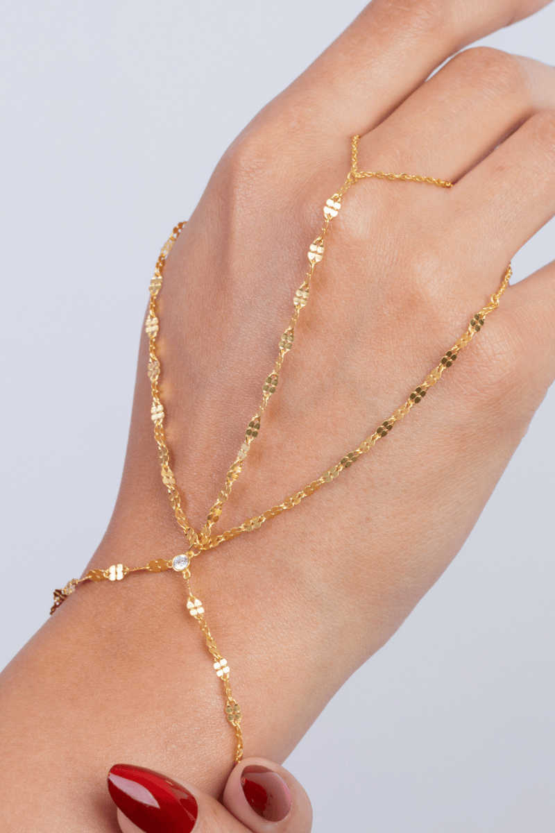 Plain (02) Gold Plated Handchain