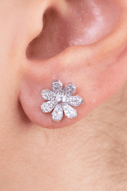 Zircon Flower (014) Earring