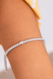 Zircon Heart Tennis (03) Bracelet