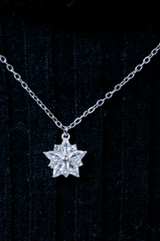 Zircon Flower (02) Necklace