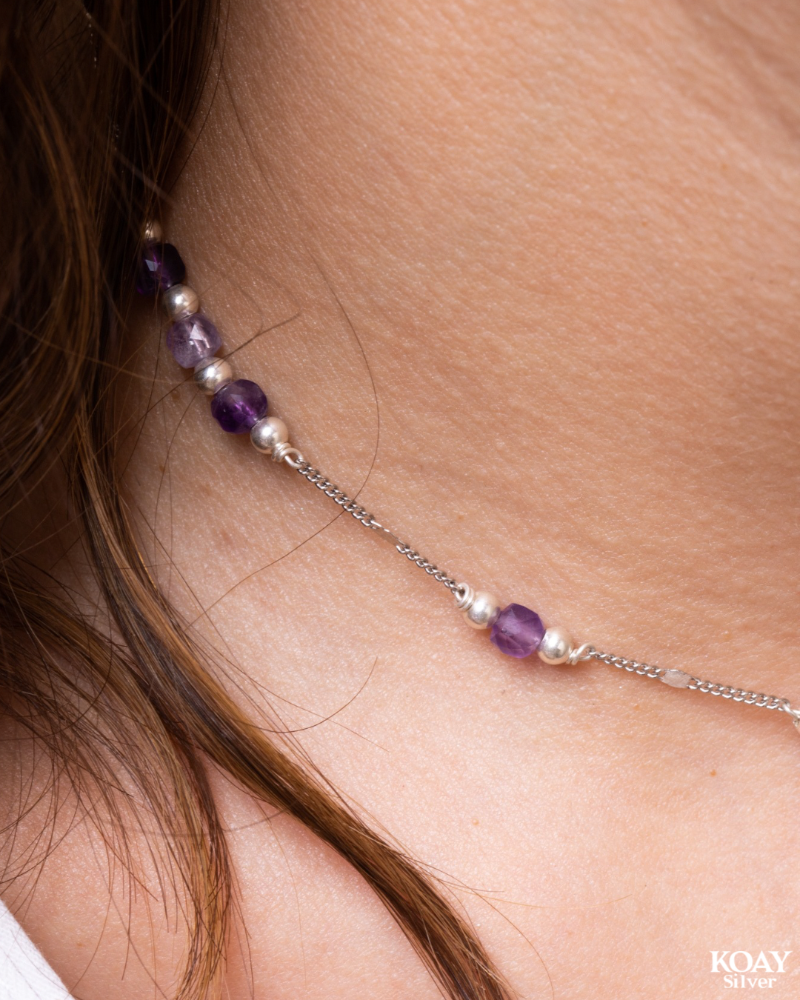 Amethyst Italian Necklace