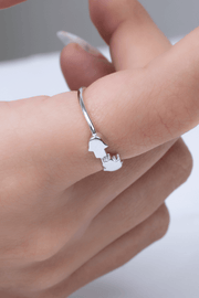 Plain Double Hand Ring