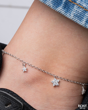 Zircon Star Anklet