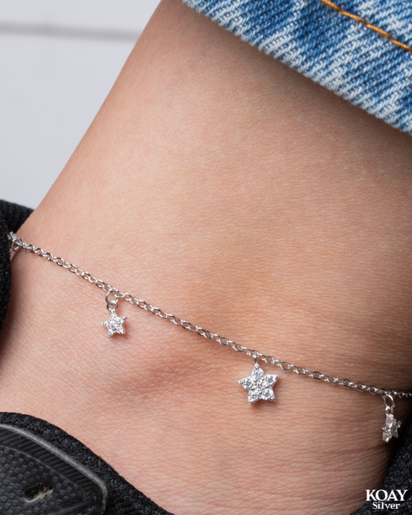 Zircon Star Anklet