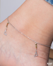 Triangle Stones Anklet