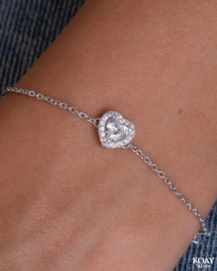 Heart Zircon (02) Bracelet