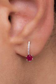 Zircon (049) Fuchsia Earring
