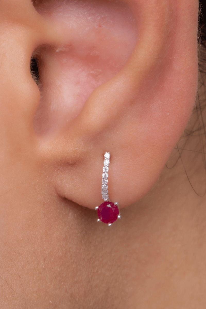 Zircon (049) Fuchsia Earring