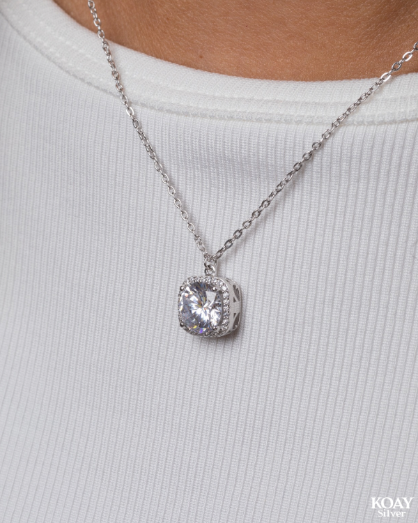 Diamond Zircon Necklace