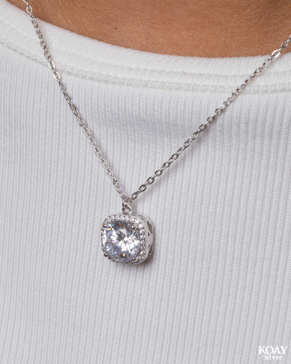 Diamond Zircon Necklace