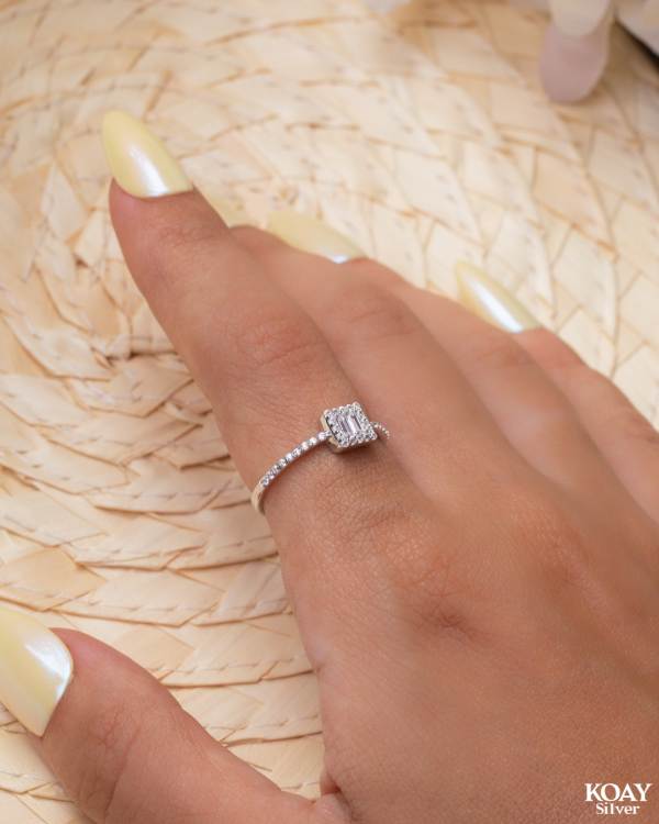 Diamond Zircon Ring